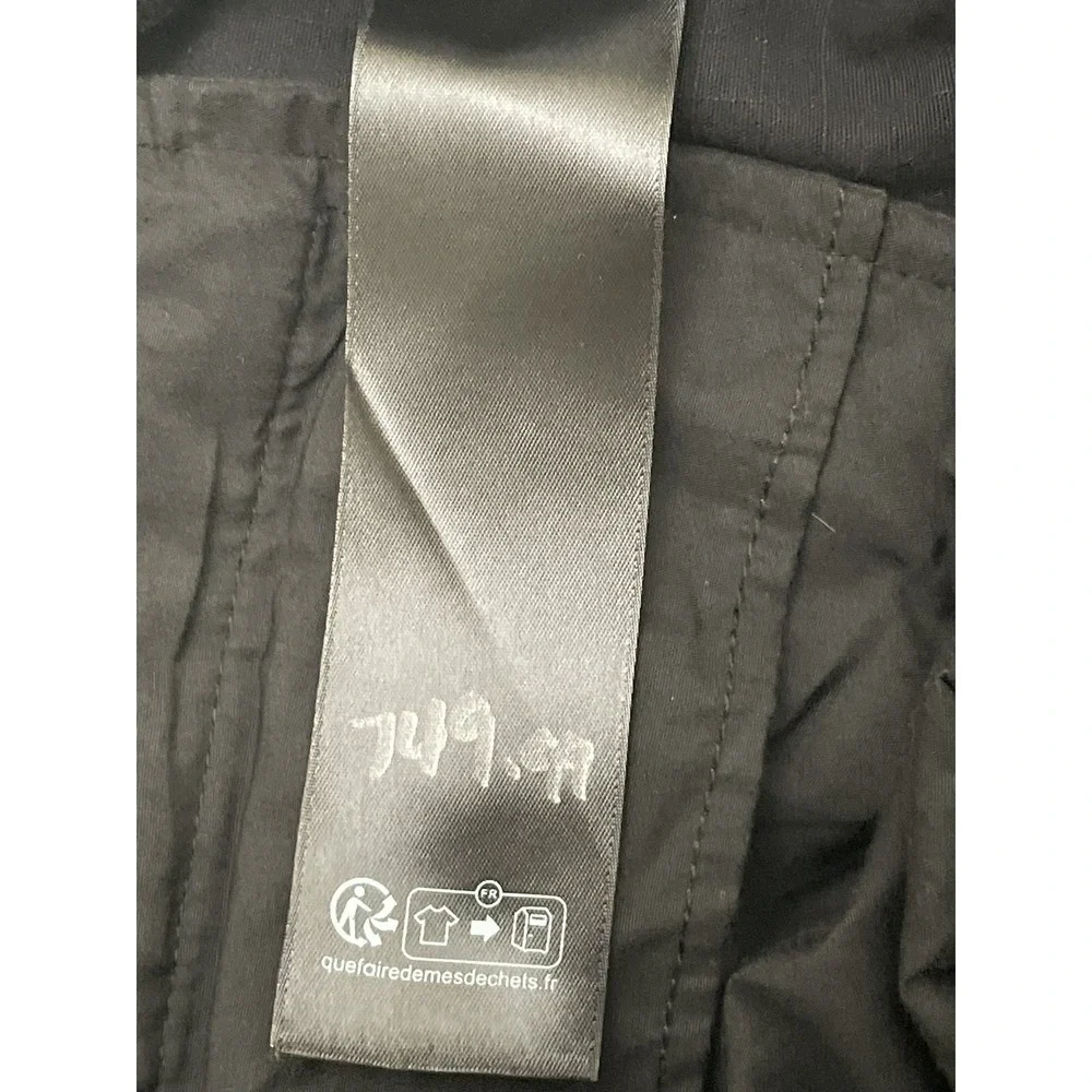 Balenciaga Flared Cargo Pants Unisex Large Black 34x34 Ripstop Convertible